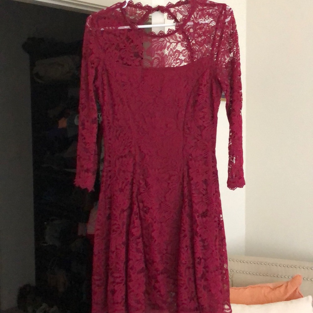 Burgundy Dress